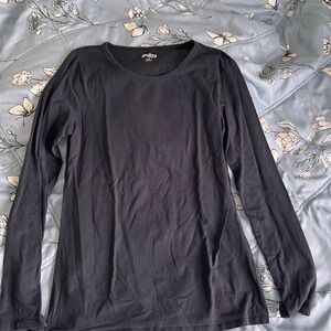 Duluth Trading Co Black No-Yank Long Sleeve Shirt